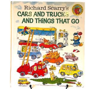 2014 Cars and Trucks and Things That Go Book, by Richard Scarry - HC
